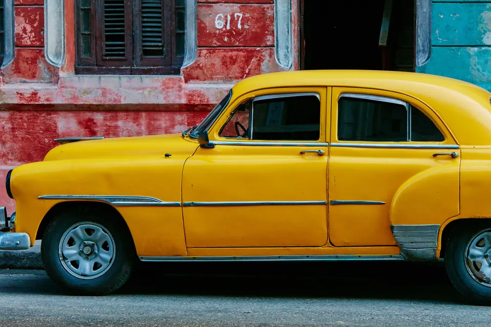 Yellow car jigsaw puzzle